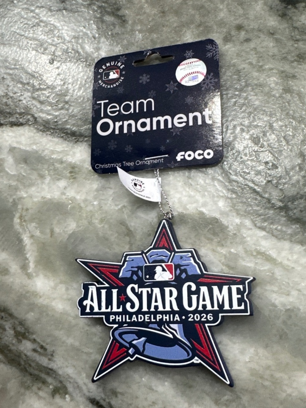 MLB 2026 ALL STAR GAME LOGO ORNAMENT Philadelphia Liberty Bell Christmas FOCO